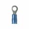 Panduit Ring Terminal, 3/8 in Stud Size, 14 AWG, 600 V, Nylon Insulated, Blue, 50 PK PNF14-38R-L - alternate 1